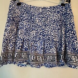 Lilly Pulitzer Blue and White Skort